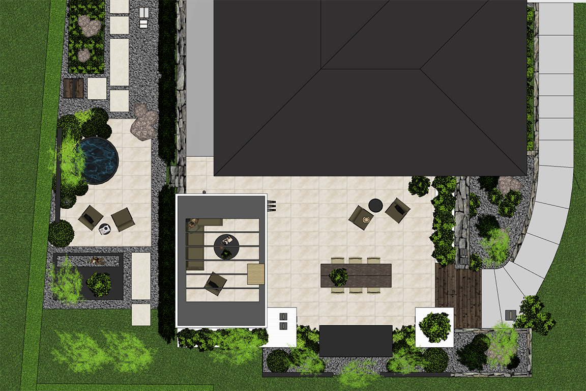 seamless indoor/outdoor spaces in 3D