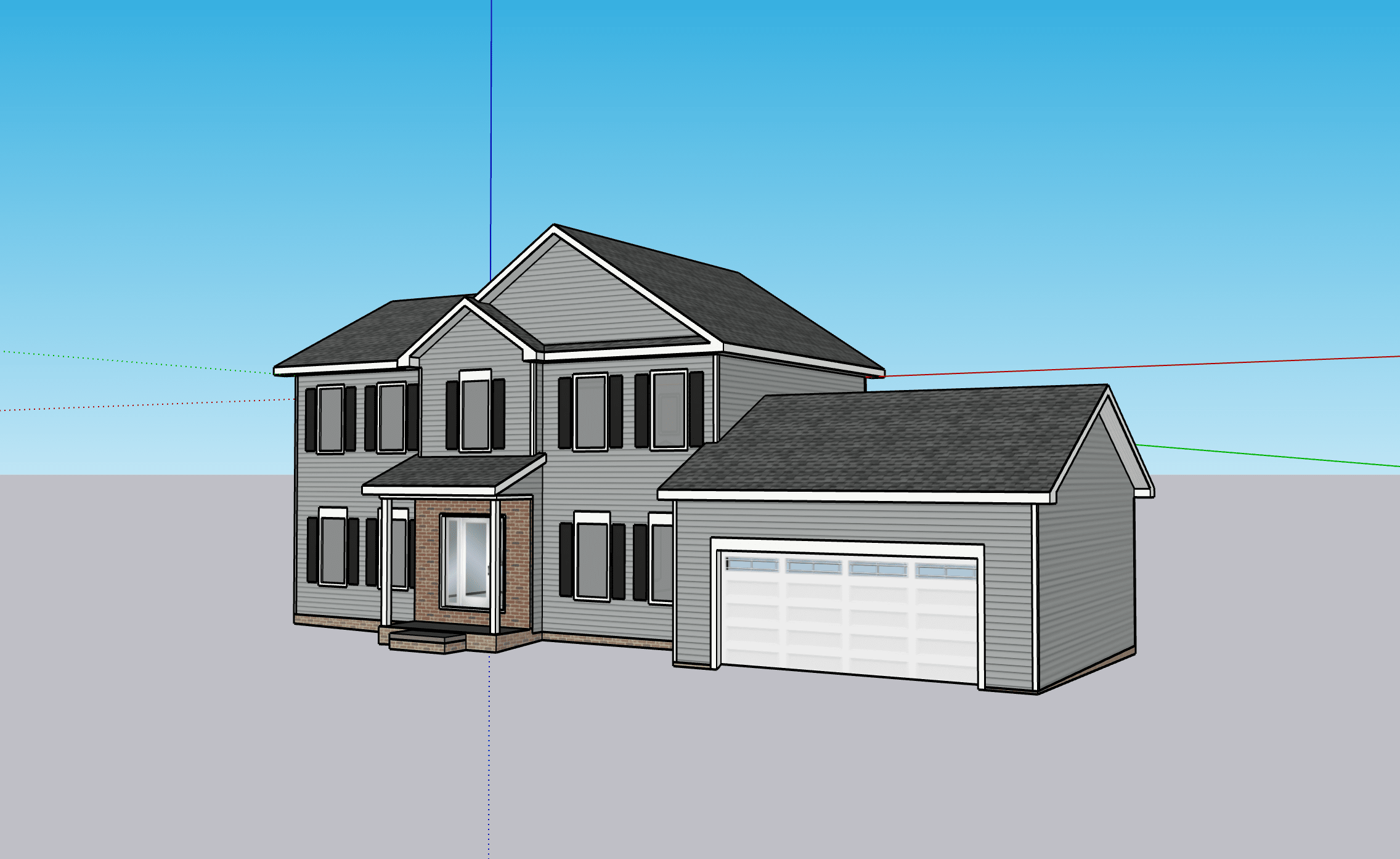 Images of model exported from SketchUp.