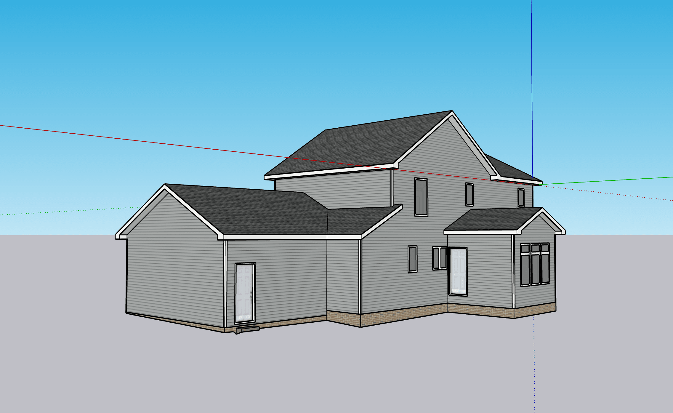 Images of model exported from SketchUp