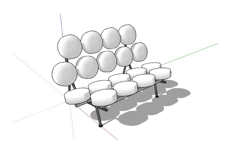 George Nelson Marshmallow Sofa component from FormFonts.