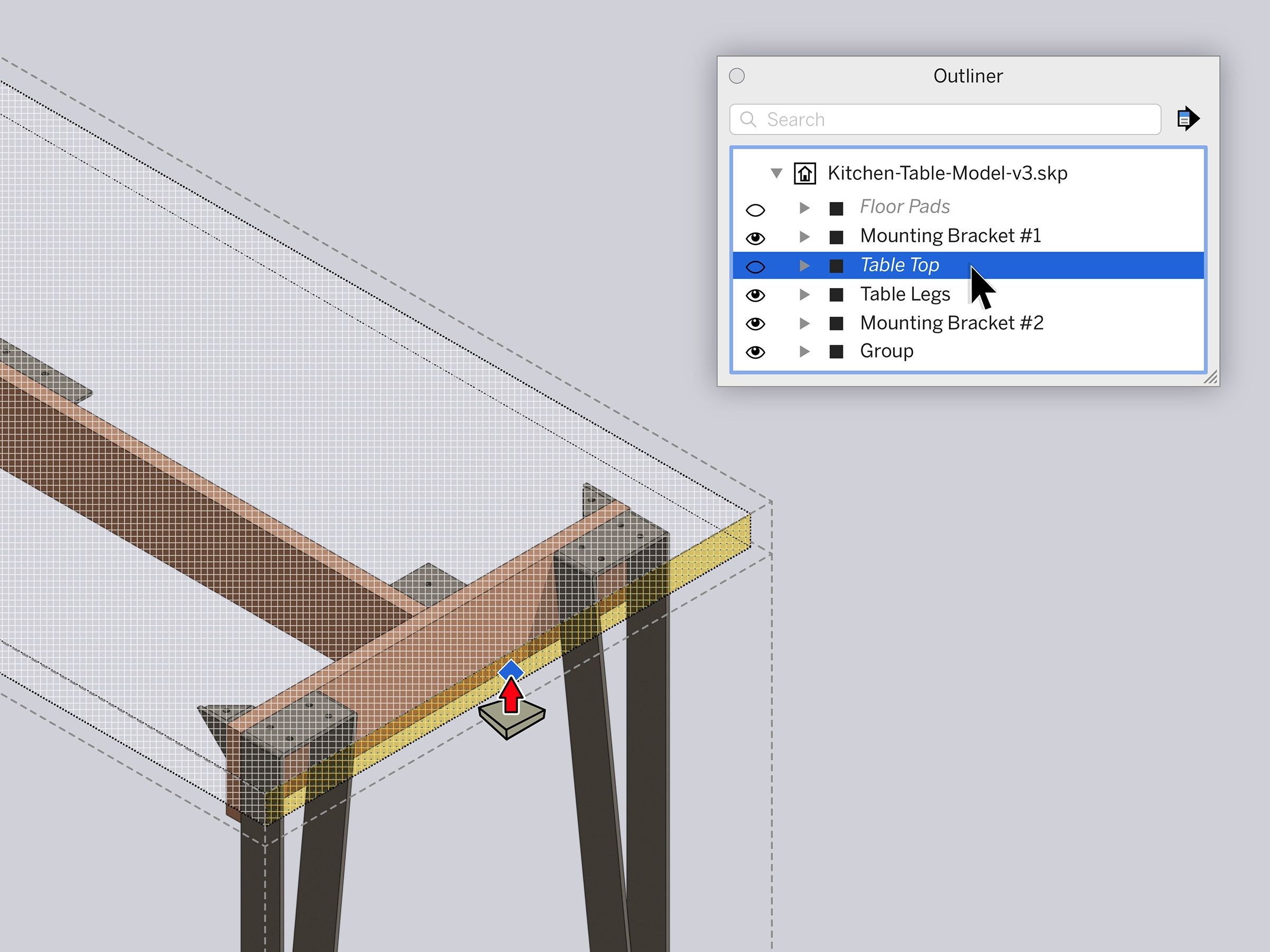 Hidden Geometry in SketchUp
