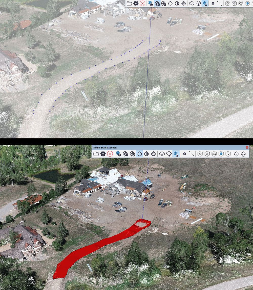 Pulling in point cloud data directly into SketchUp