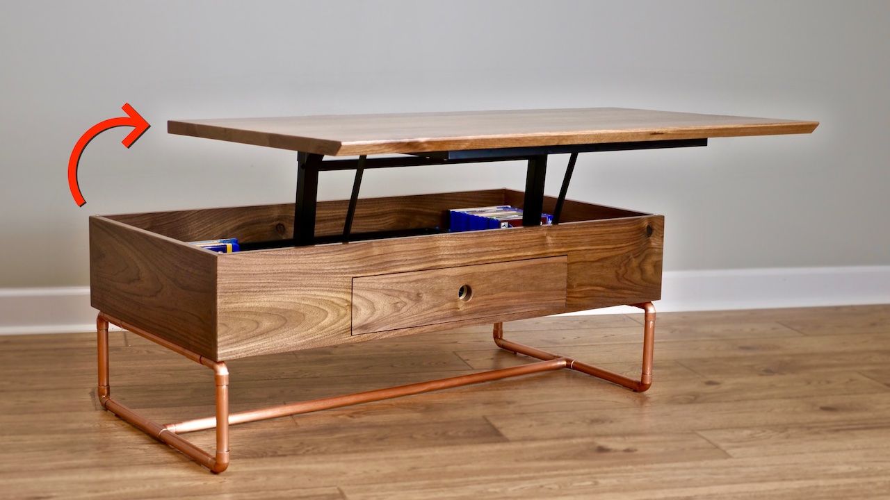 Johnny’s lift top table in real life