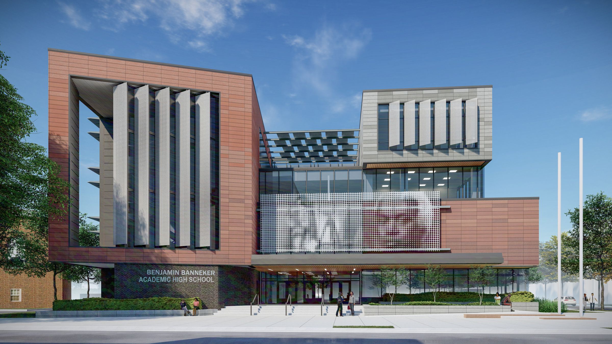 Image of Benjamin Banneker Academic High School entrance