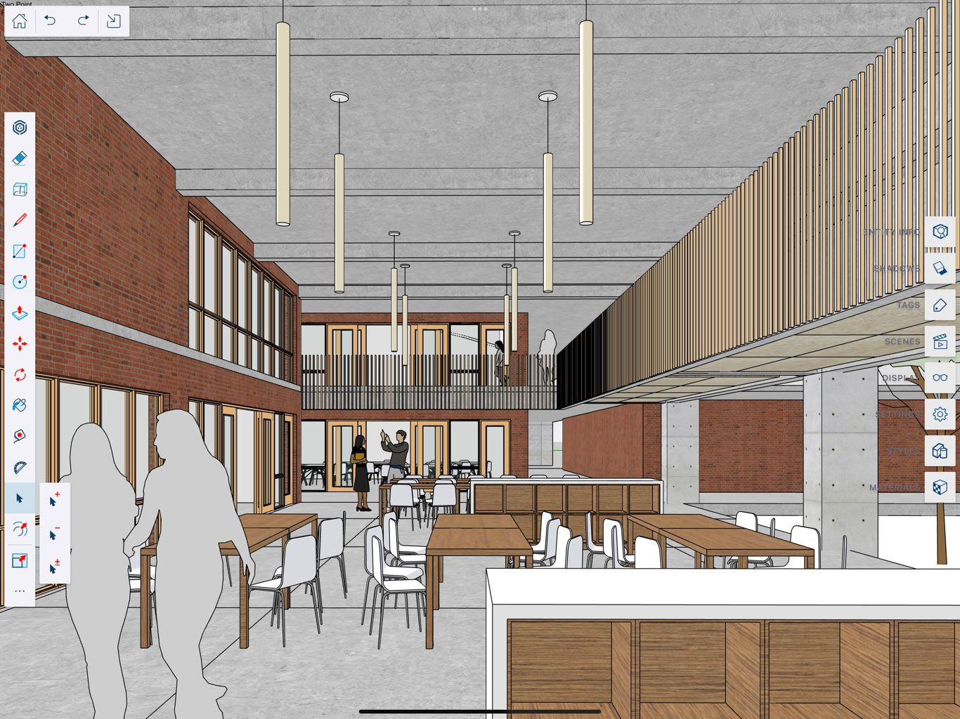 An example of Omar's work in SketchUp for iPad.