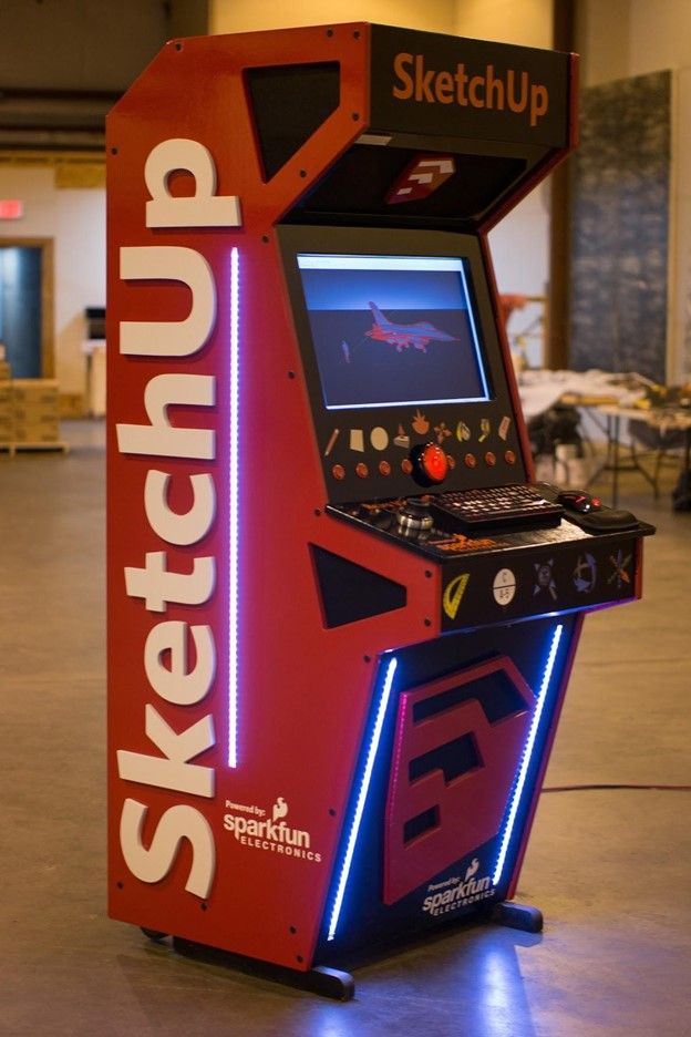 SketchUp arcade machine