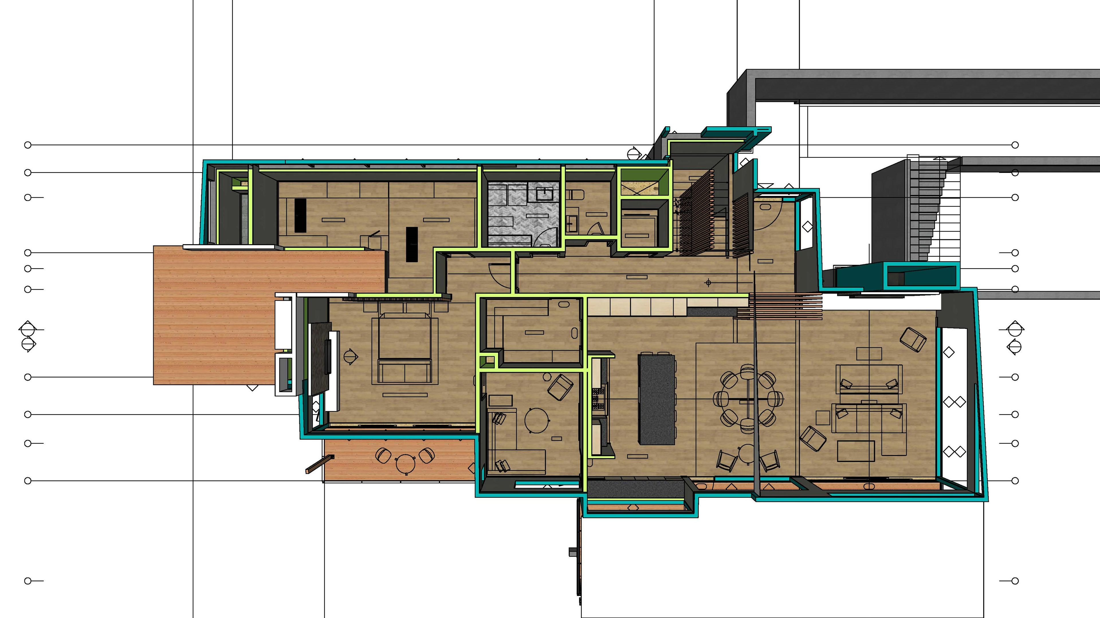Private residence, Asheville, NC. (Architect: Mark Rudolf, vellum architecture + design)