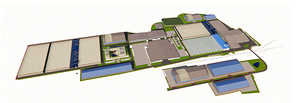 BIM award-winning recycling plant project, “Liaoning Province Second BIM Technology Application Competition” in Shenyang, Chi