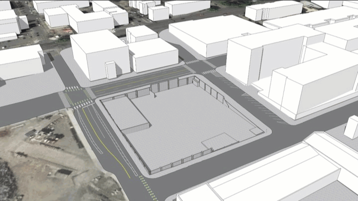 Video of the plan for excavation and construction on a job site.