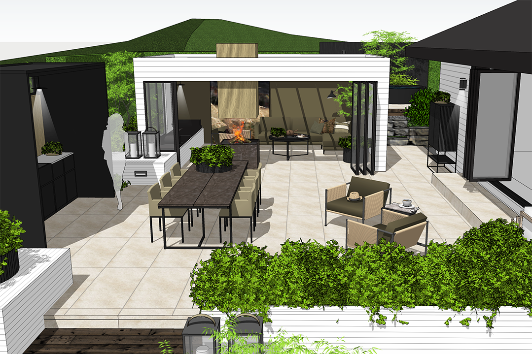 seamless indoor/outdoor spaces in 3D