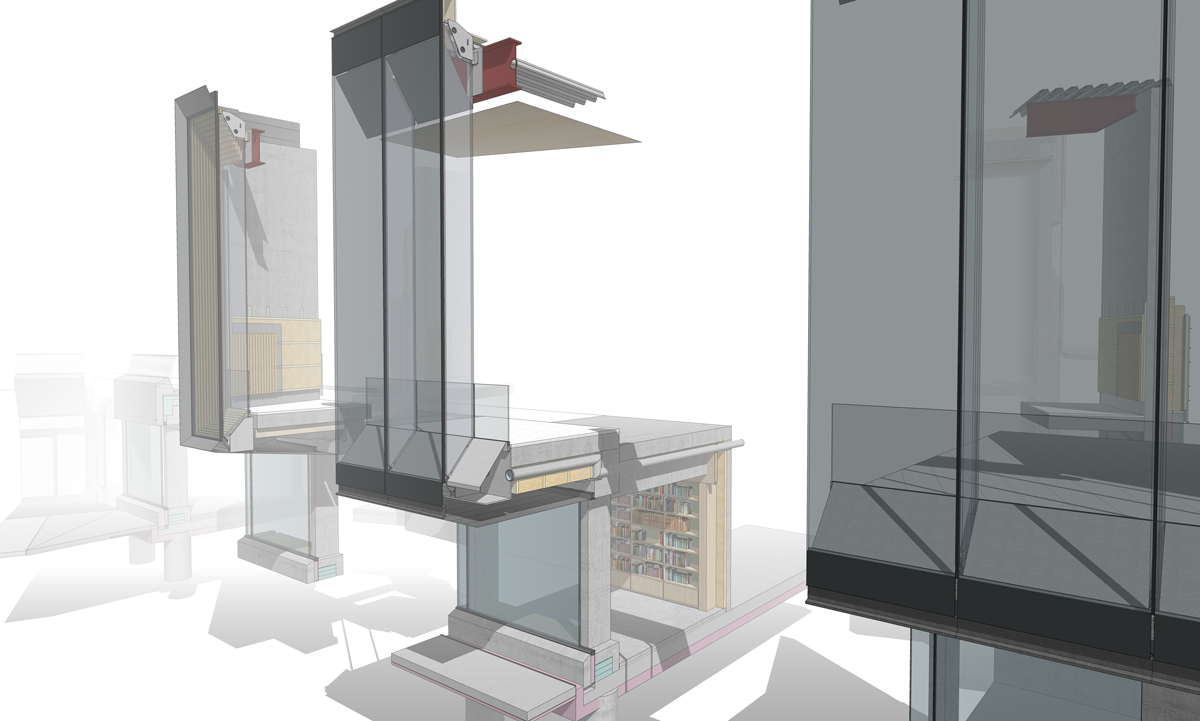 Sectional details of the Ulstein Arena project