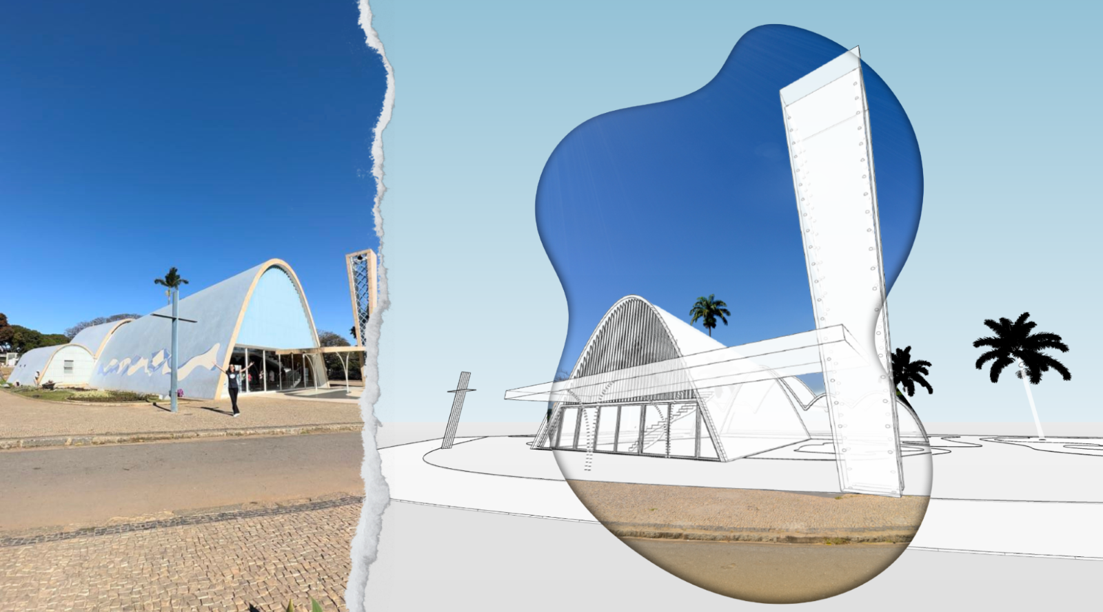 Igreja de São Francisco de Assis, “Igrejinha da Pampulha” de Belo Horizonte, MG. Modelo por: Gabriela Feral.