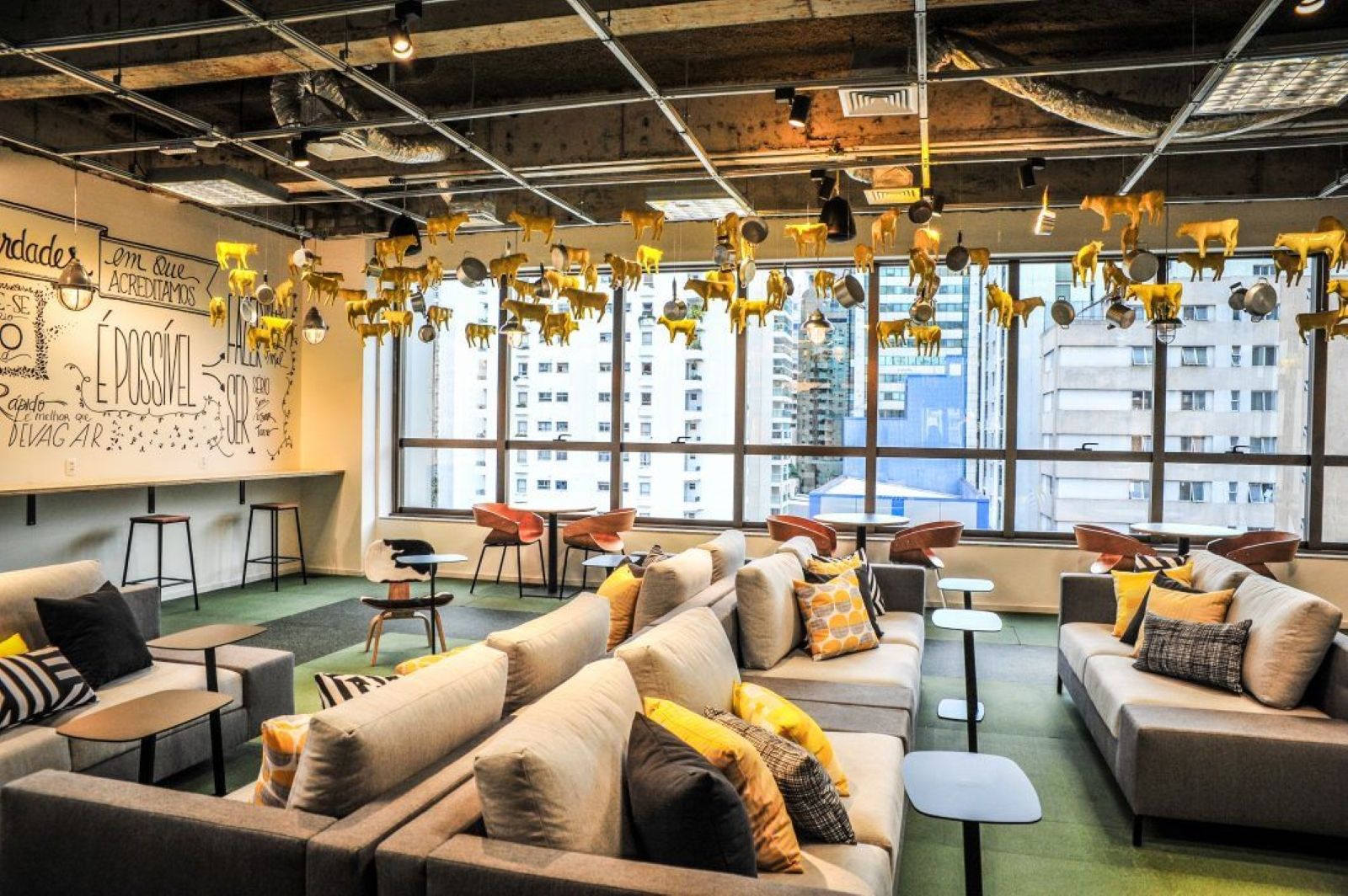 Google Campus São Paulo, a space for entrepreneurs, designed by Superlimão. Photograph courtesy of Superlimão.