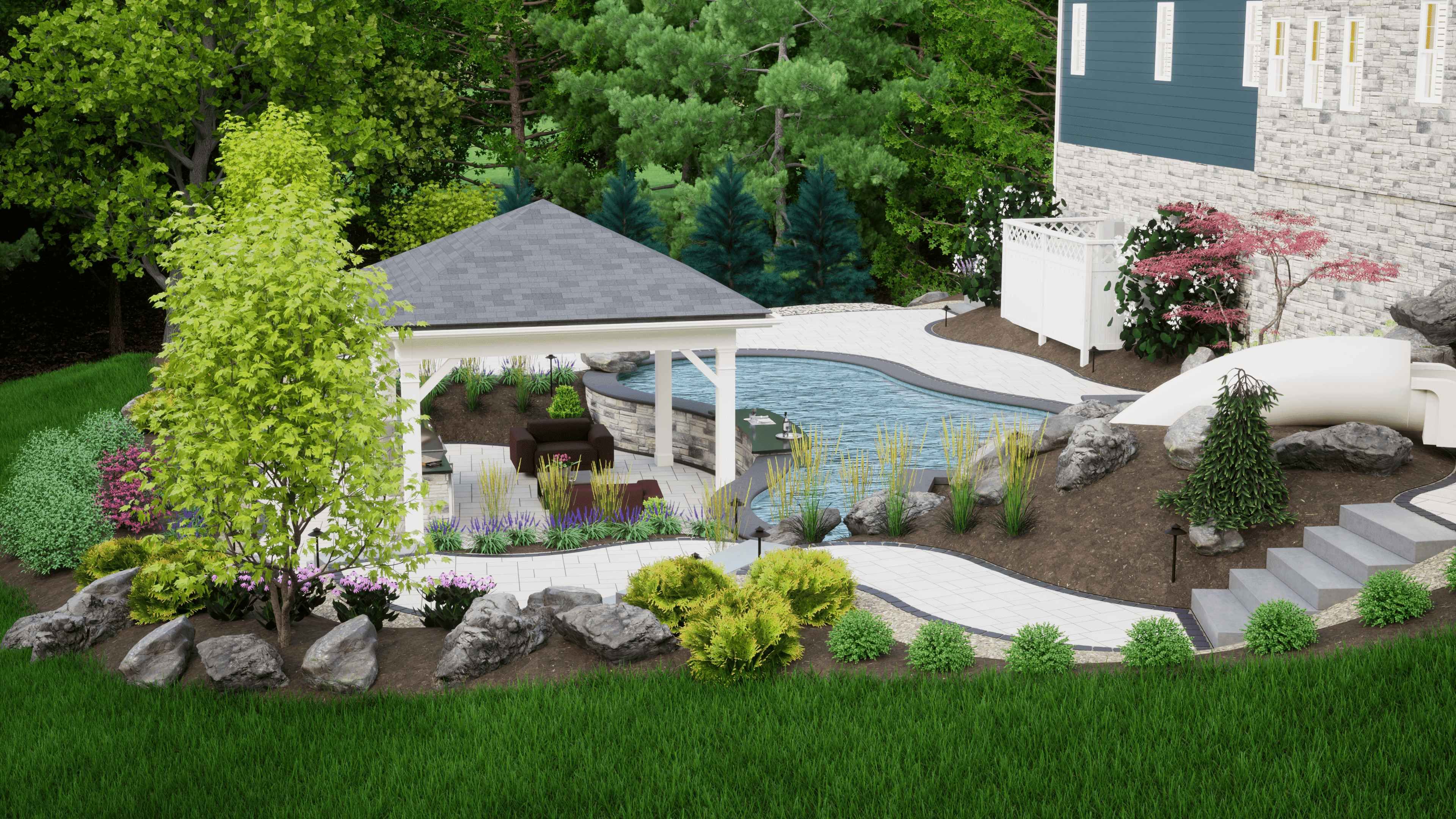 image showing outdoor render of a home