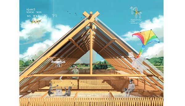 A spectacular view created on the fourth story pays homage to the contributions of the older generations and celebrates the d