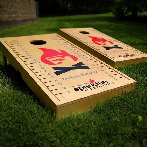 making some boards and cutting holes in them