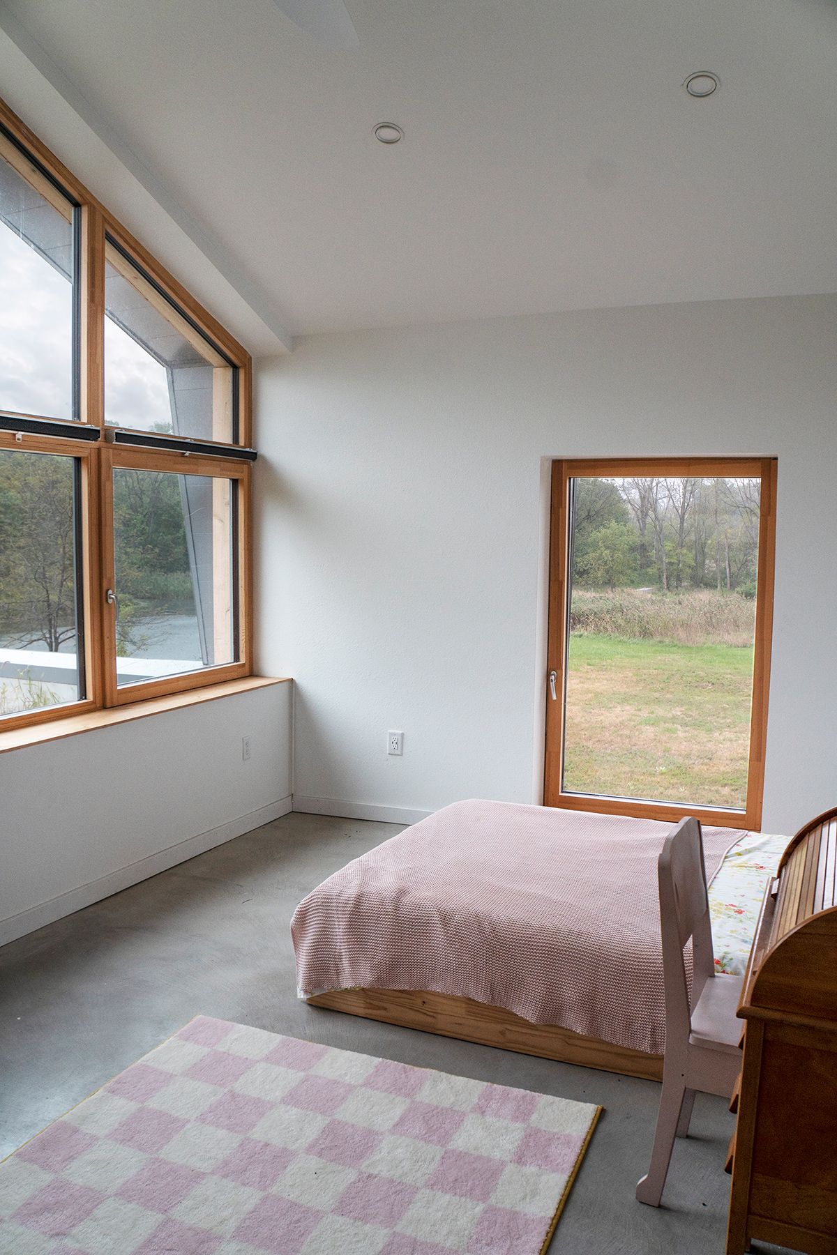 Bedroom Area of Net-Zero Energy Home