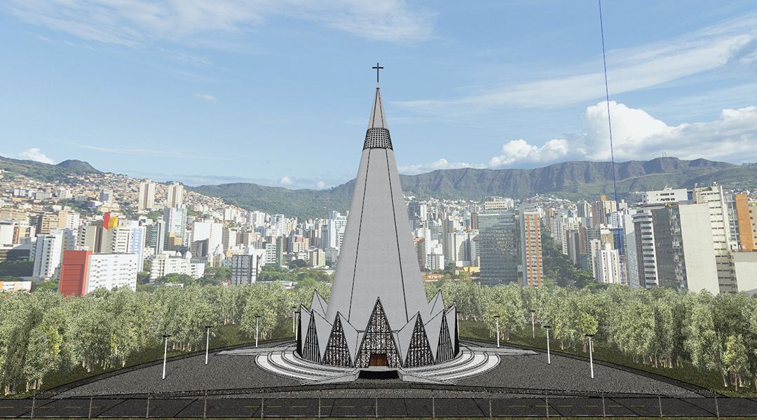 Catedral Metropolitana de Maringá, PR. Modelo por: Hugo Gonzales