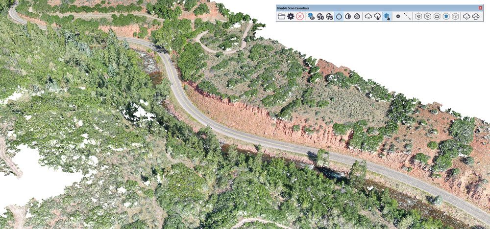 Topographic data with Point Clouds