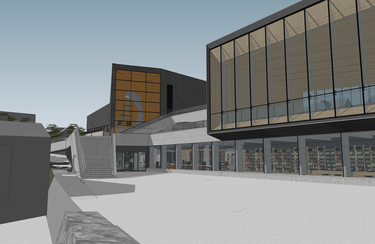 Exterior render of the Arena Ulstein project