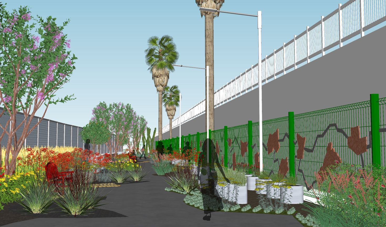 Greening LA project in SketchUp