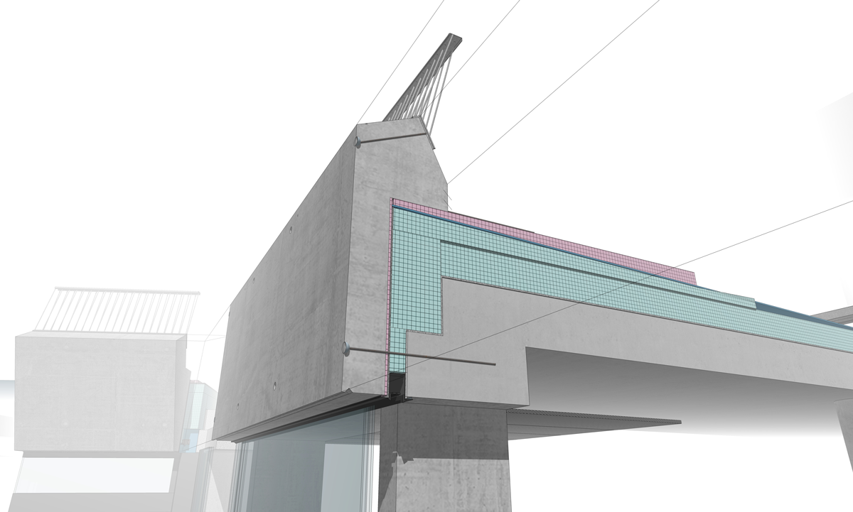 Construction detail on the Arena Ulstein project