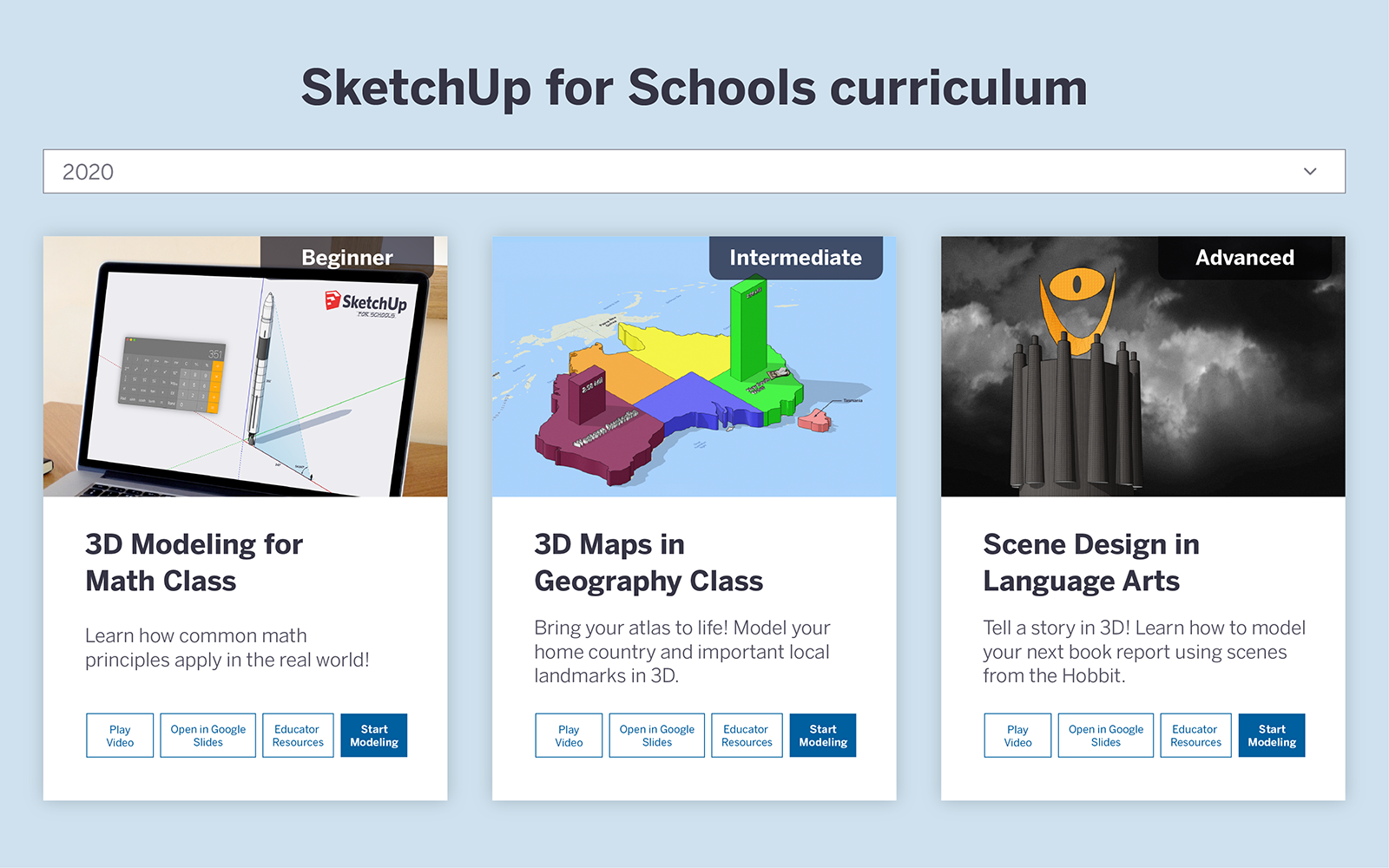 SketchUp for Schools New Curriculum 2020