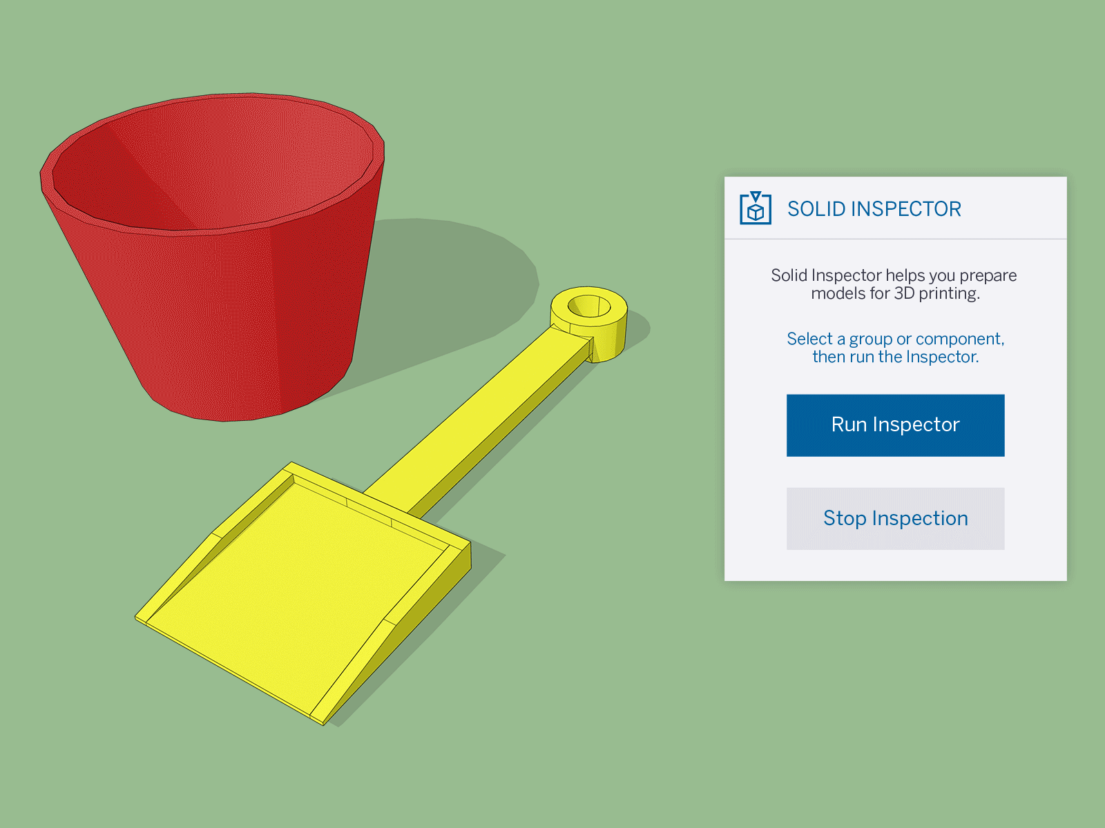 SketchUp for Schools Solid Inspector Tool