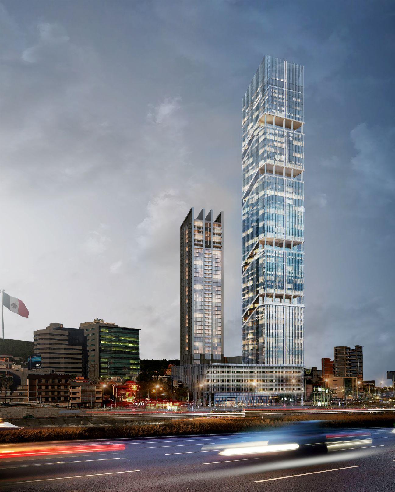 Rendering of the Obispado tower