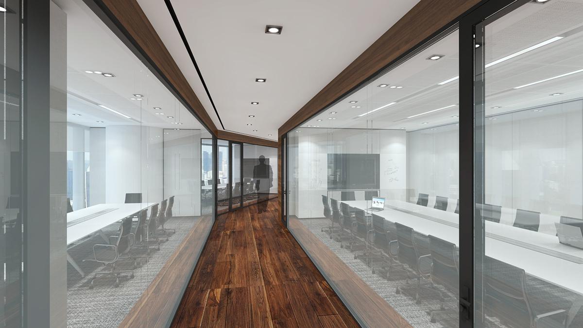 Rendering of a visually stunning workplace