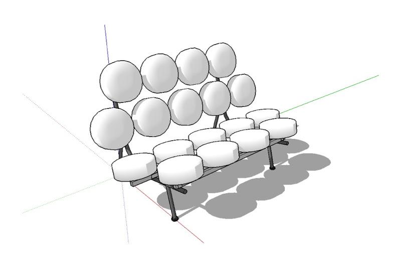 George Nelson Marshmallow Sofa component from FormFonts.