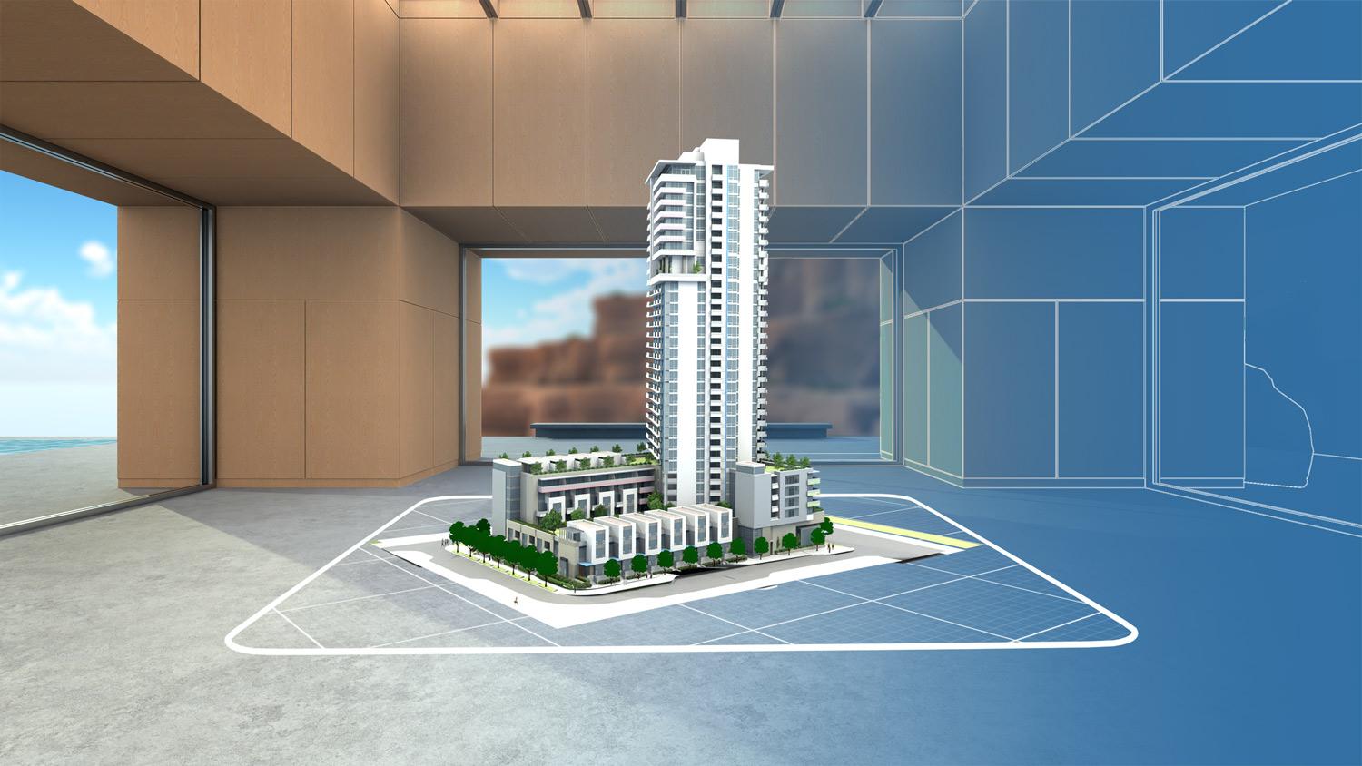 SketchUp model viewed in the new home environment in the updated SketchUp Viewer for Meta Quest