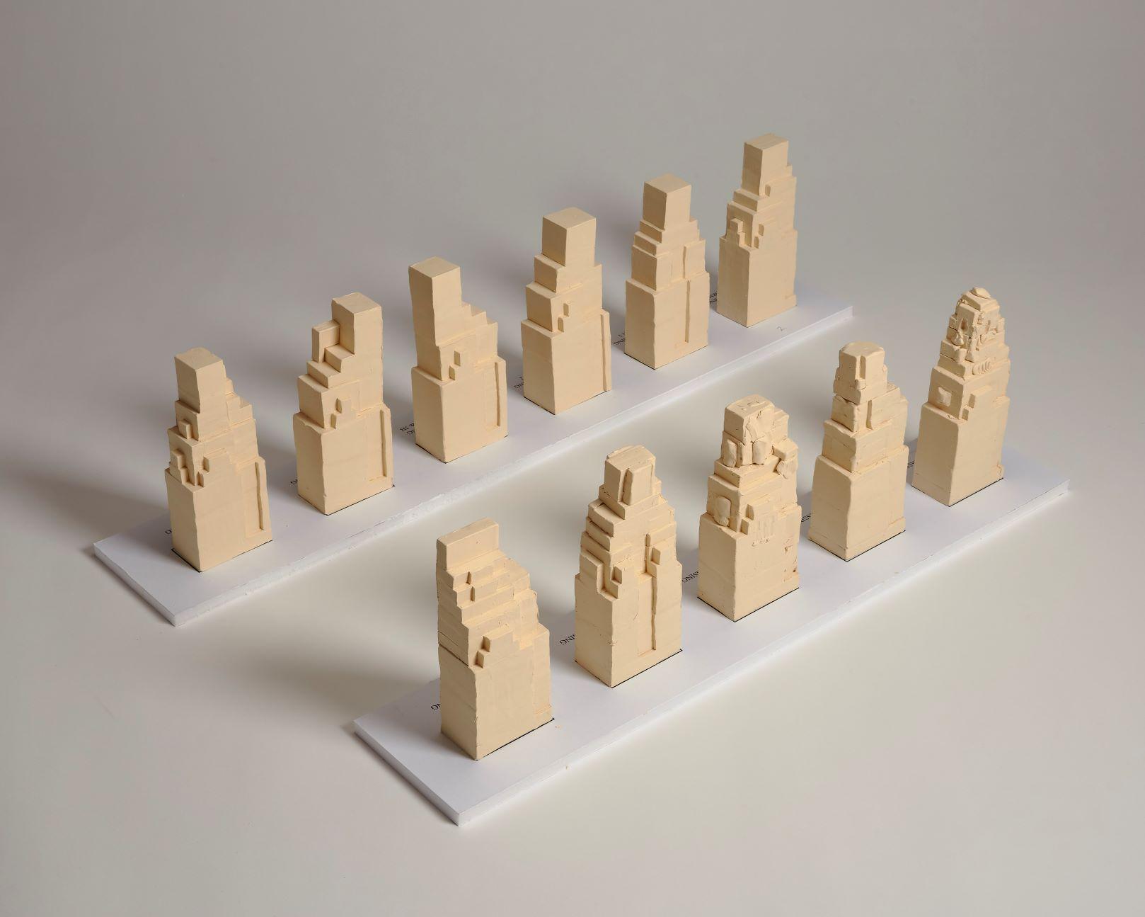 Clay massing studies.