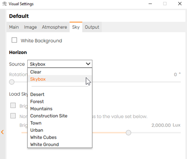 Visual settings in Enscape