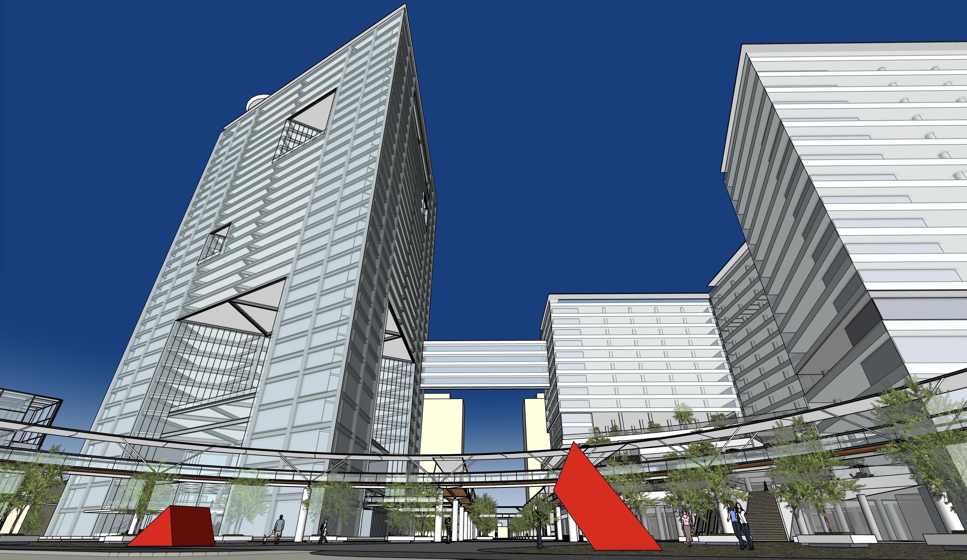 規模建設プロジェクトにおけるSketchUpの使用例