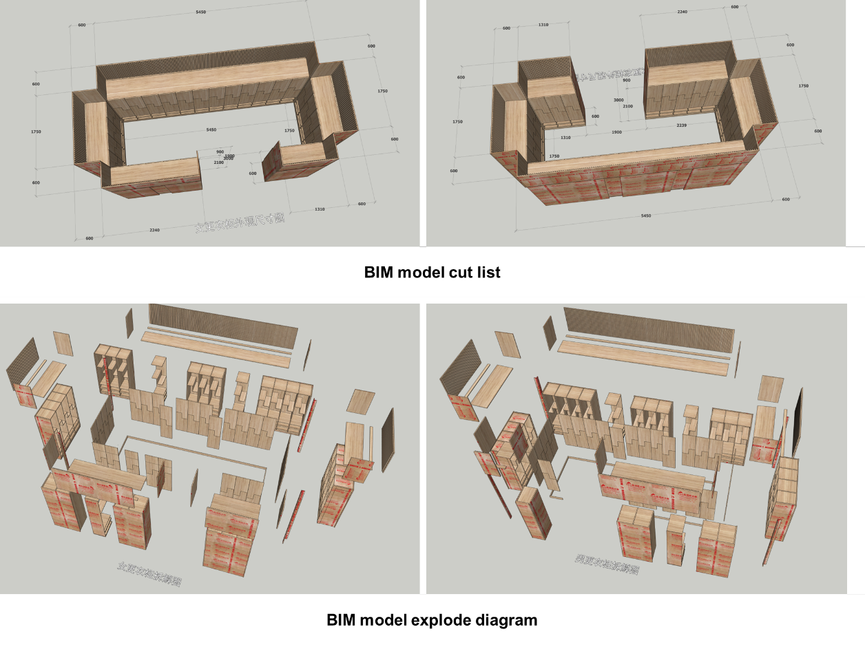 SketchUp model guiding factory fabrication