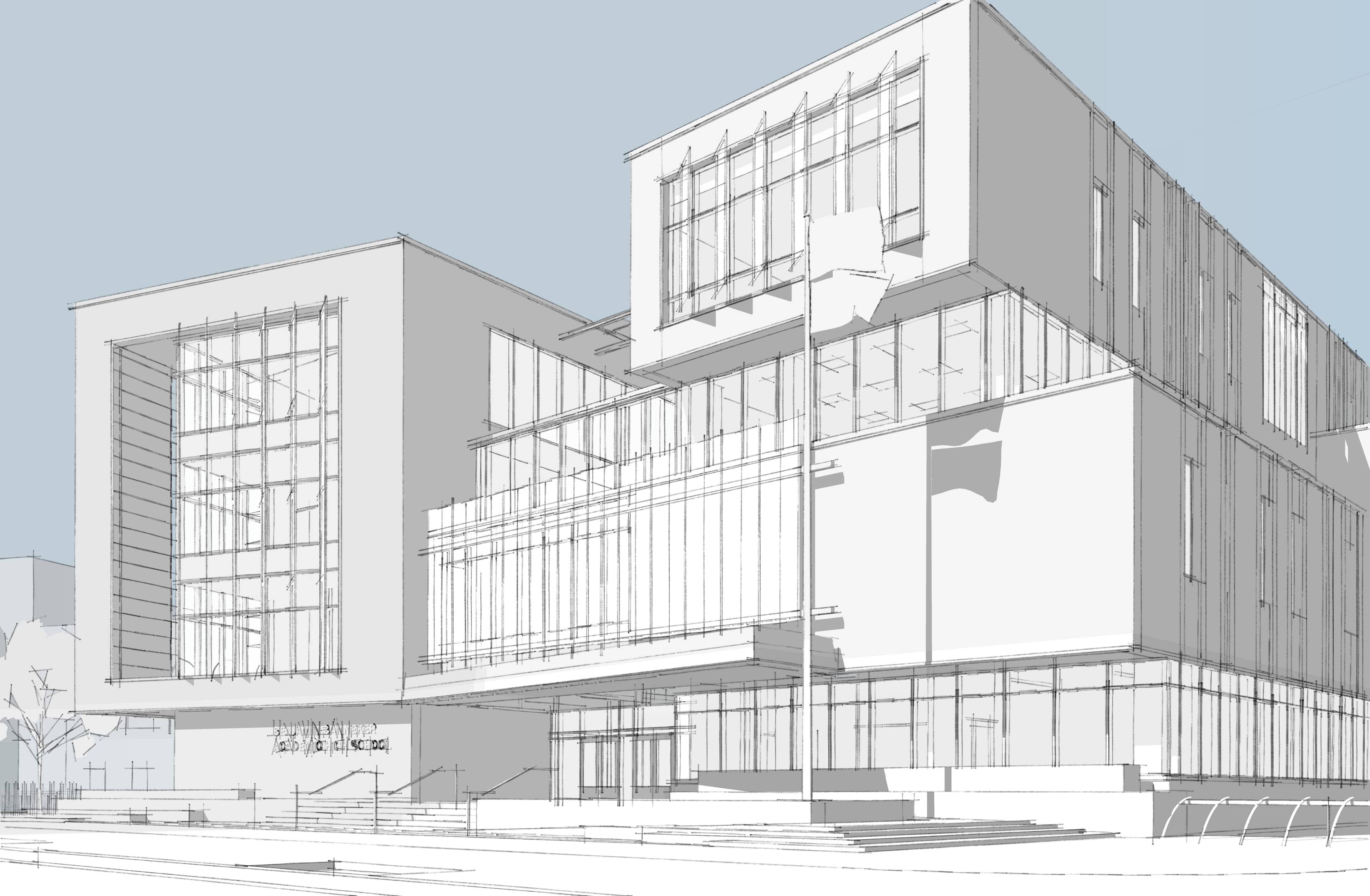 The Omar Style, created using SketchUp’s Style Builder feature. Image courtesy of Perkins Eastman.