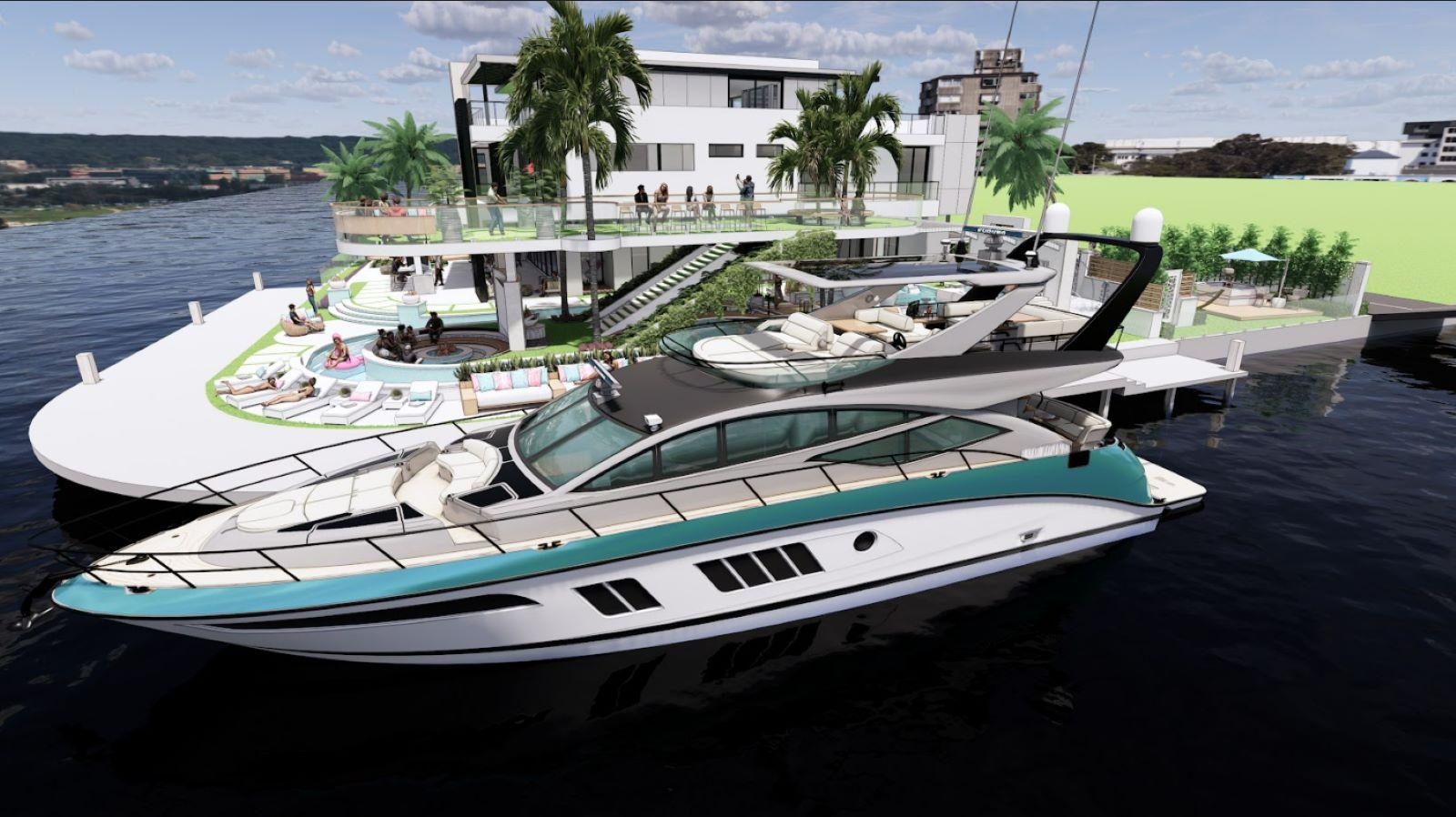 Rendering from Brad’s Million Dollar Pool 2023 Miami Vice design.