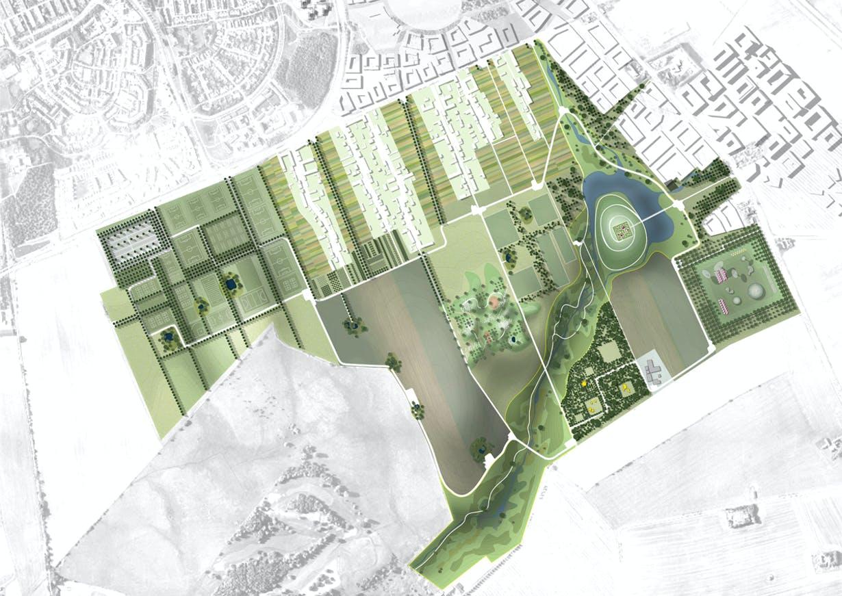 Plan of The Knowledge Park and surrounding area