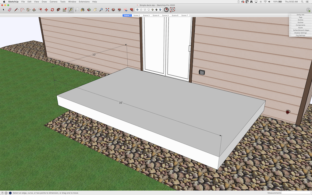 Deck in SketchUp