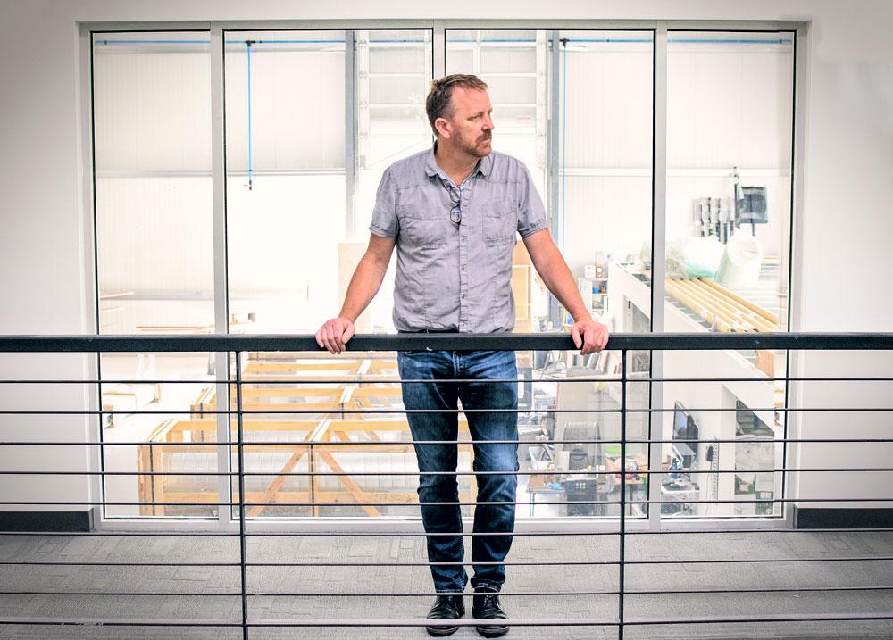 Bob Pineo at the Design Develop headquarters