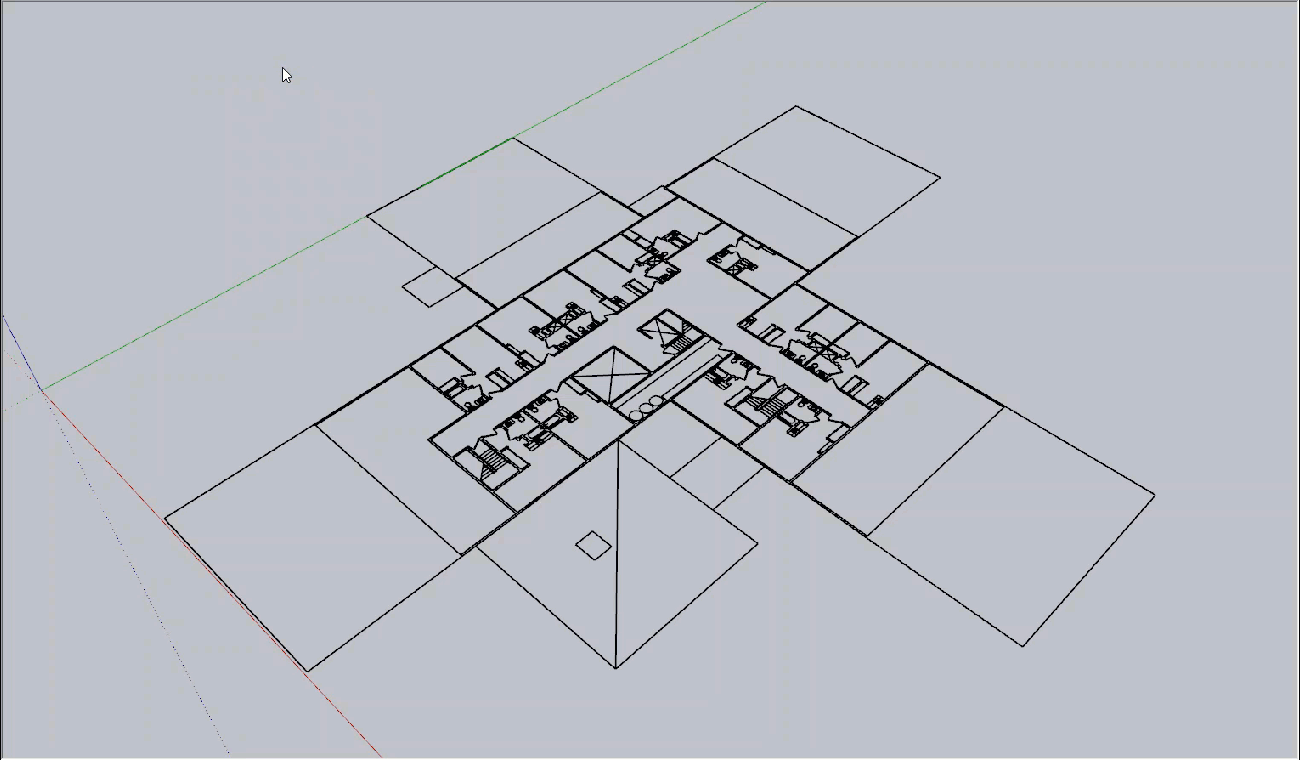 Using Eneroth Face Creator to generate faces from CAD linework