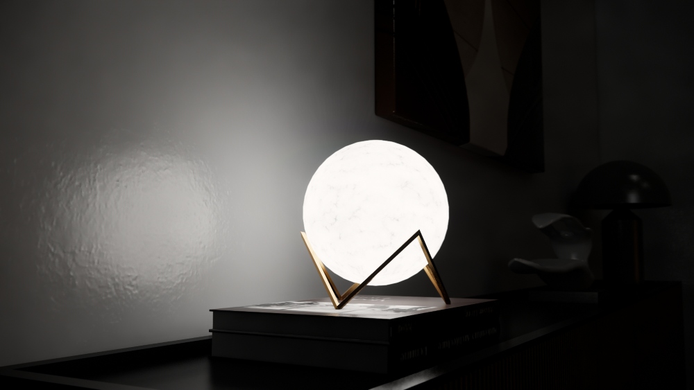rendering of self-illuminated material