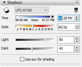 Adjusting sunlight in Enscape and SketchUp