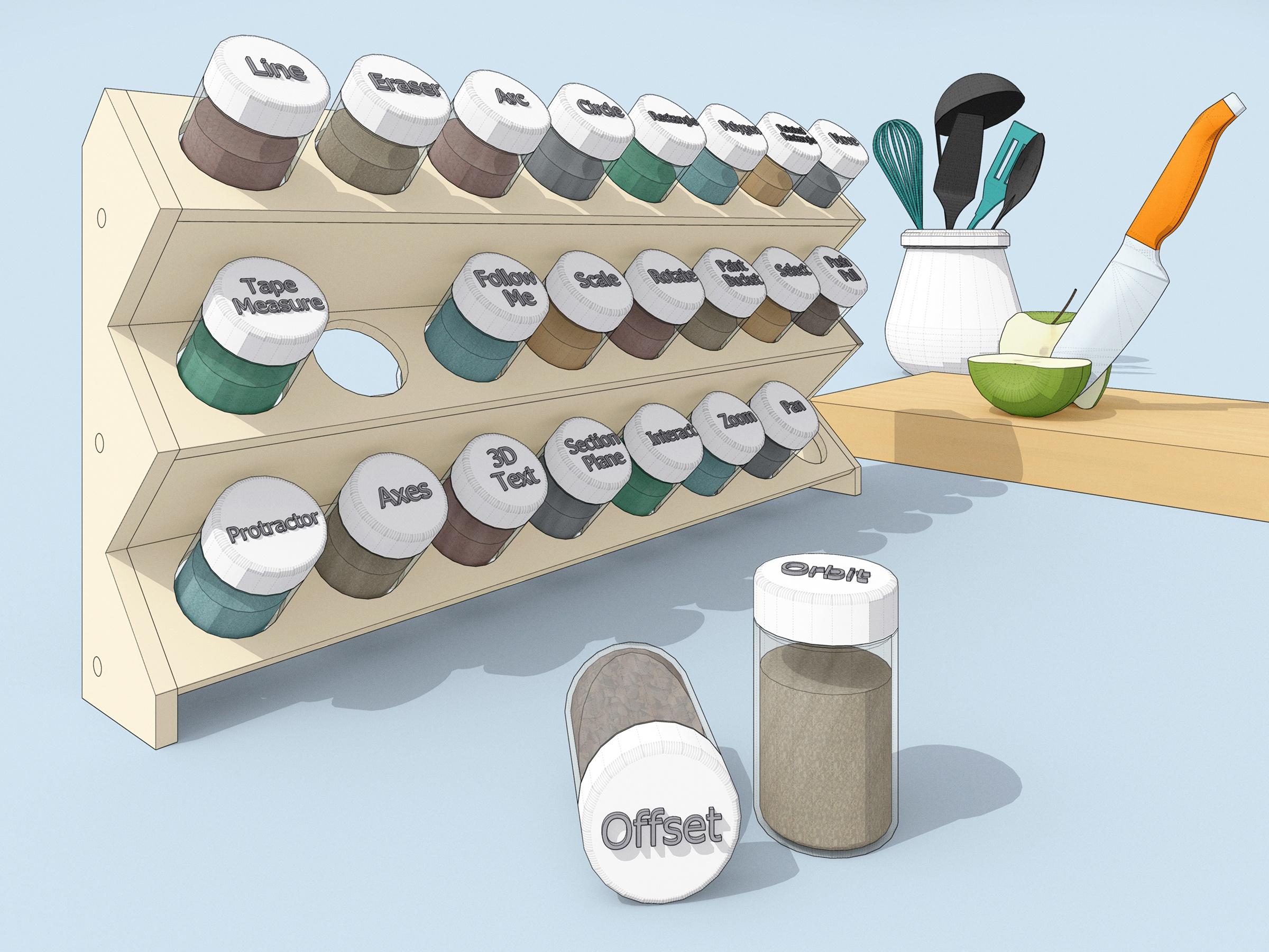 SketchUp Spice Rack of Tools