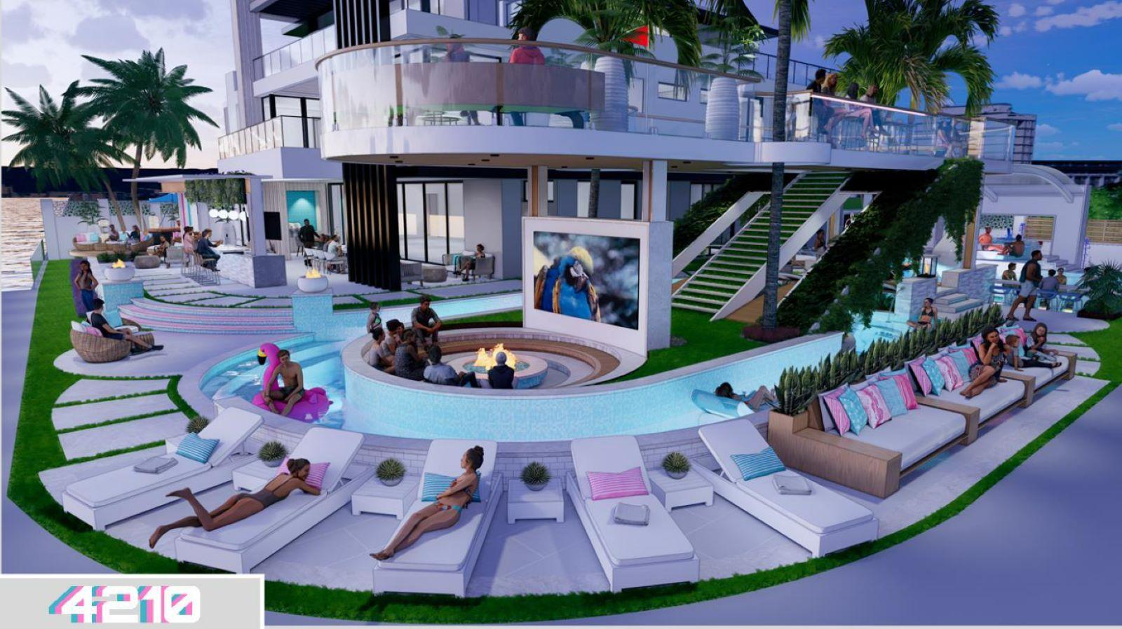 Rendering from Brad’s Million Dollar Pool 2023 Miami Vice design.