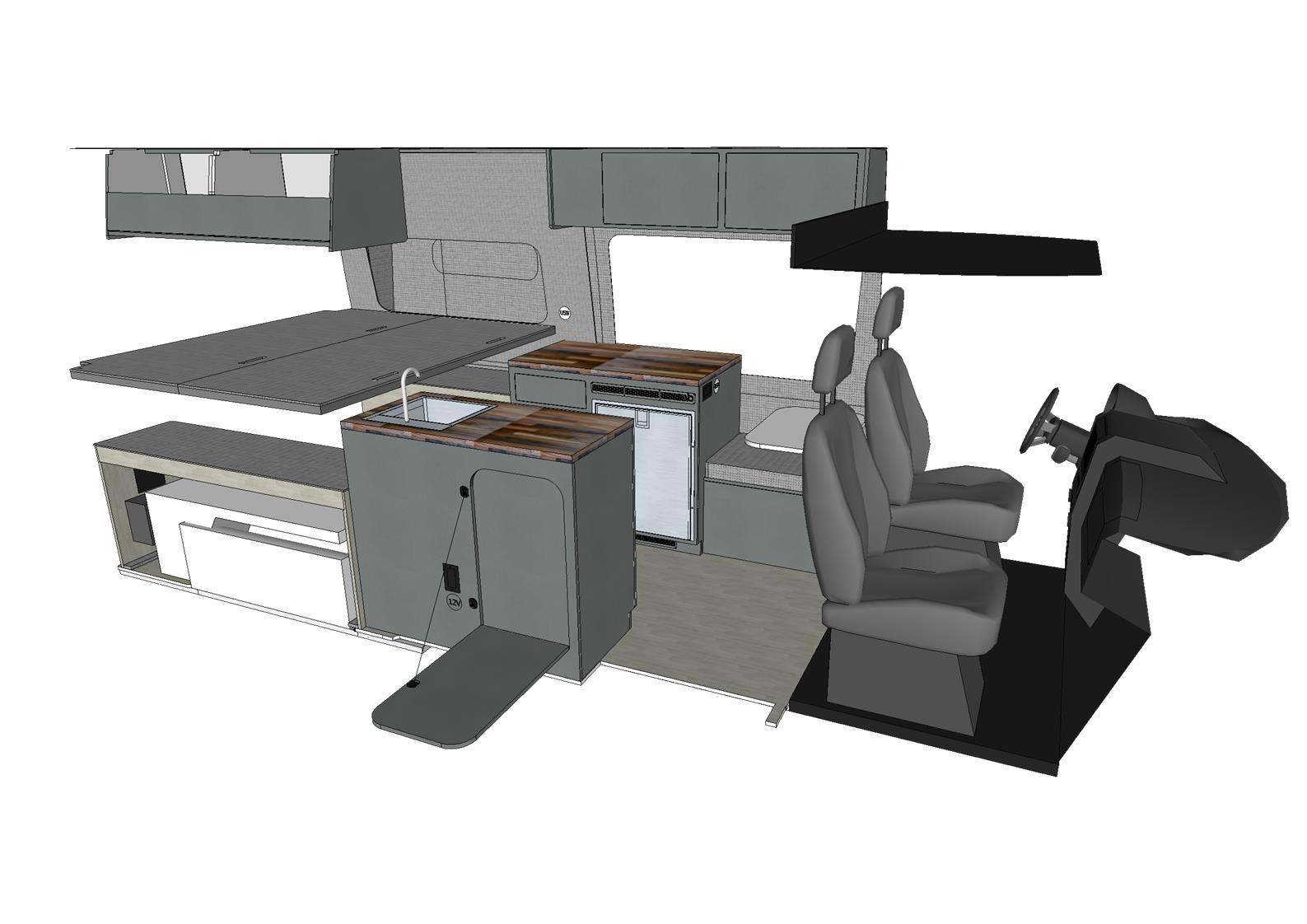Mercedes sprinter van to custom van build