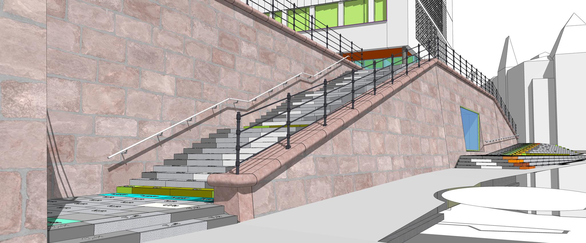 Blocks are colour-coded for build ease. Courtesy of Ramboll