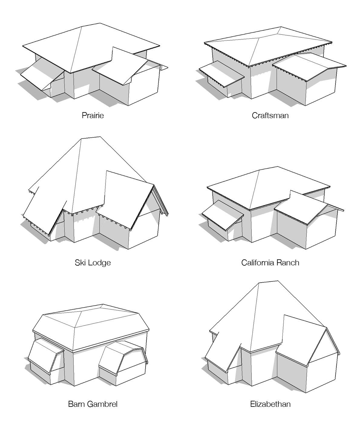 the California Ranch roof style