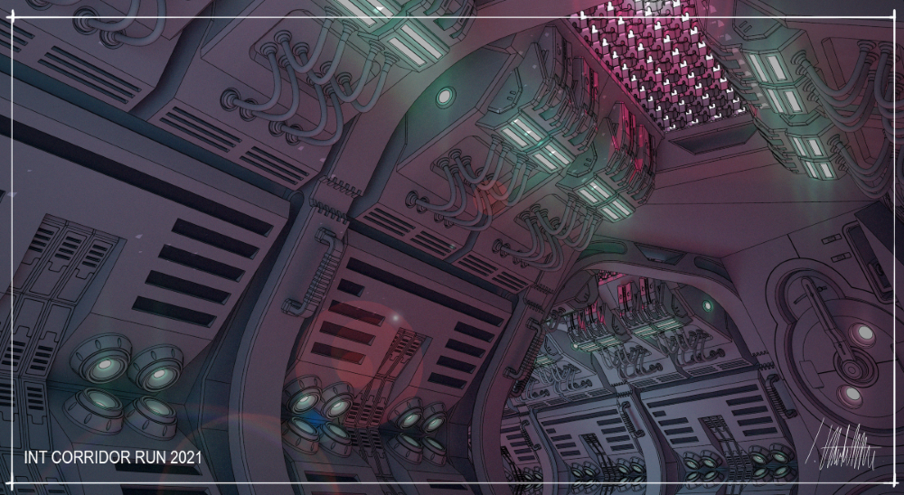 Rendering of Sci-fi scene